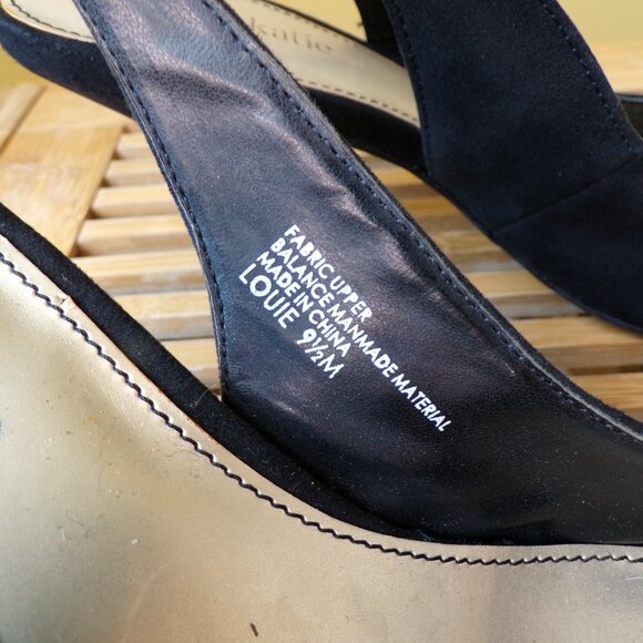 Kelly & Katie Black Bow Pointed Toe Heels / Pumps Womens Size 9.5M - Picture 7 of 10